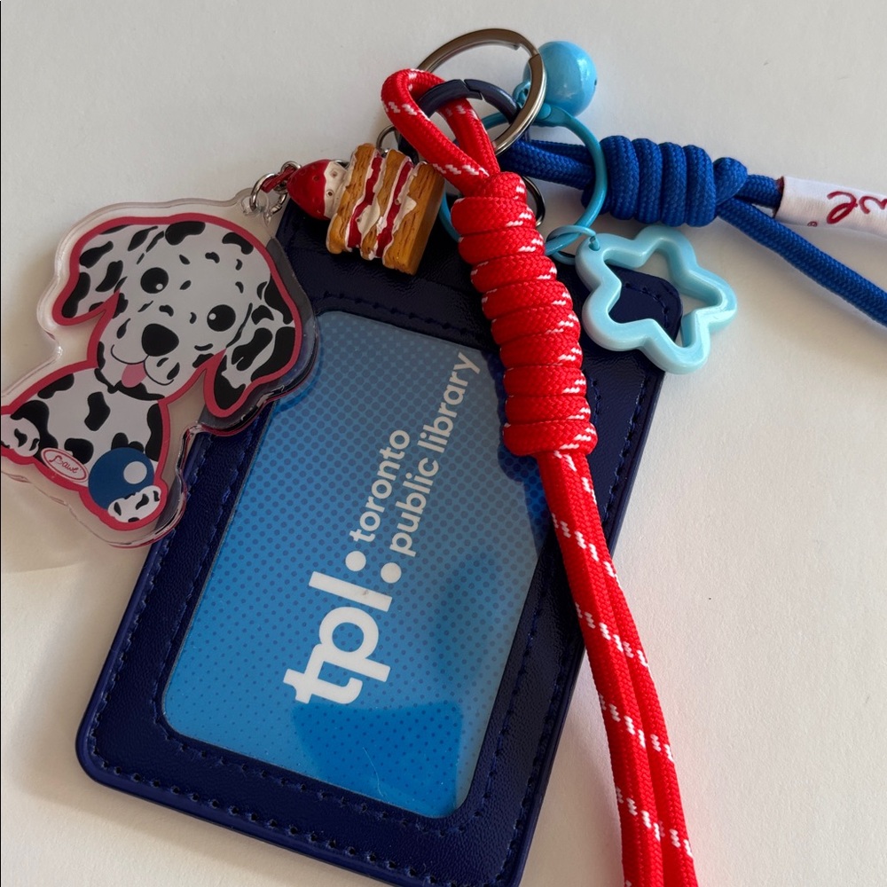 ❤️💙Handmade Dalmatian Cardholder and Keychain